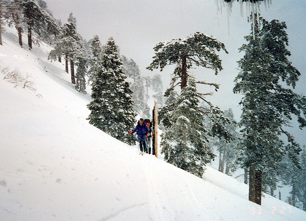 Skiing to Baldy Hut