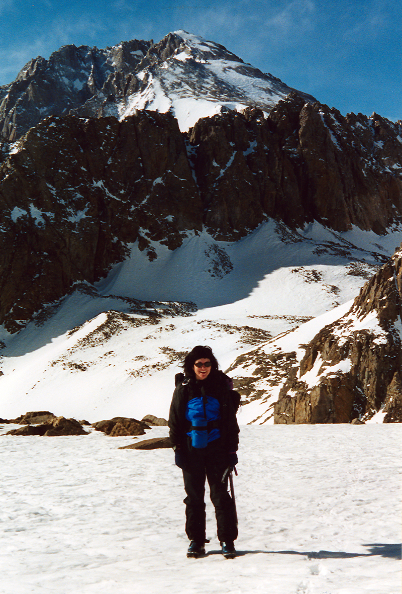Susan with Split Mtn