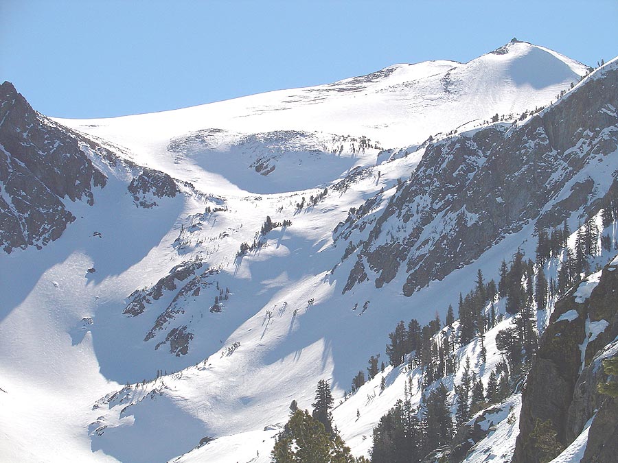 Skiers at trailhead