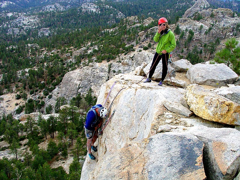 Rappelling off the Taj