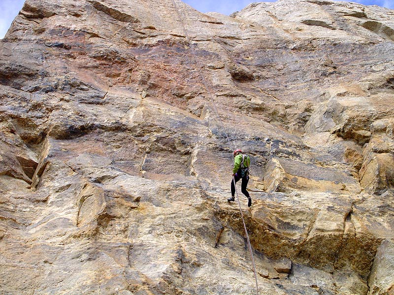 Rapelling down the Taj