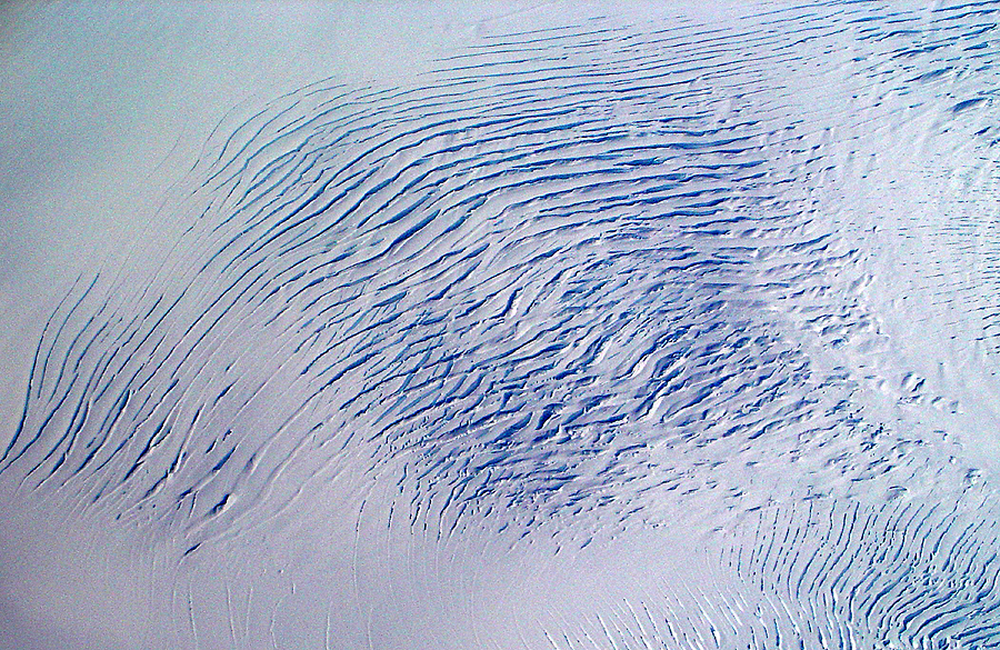 Pattern of crevasses
