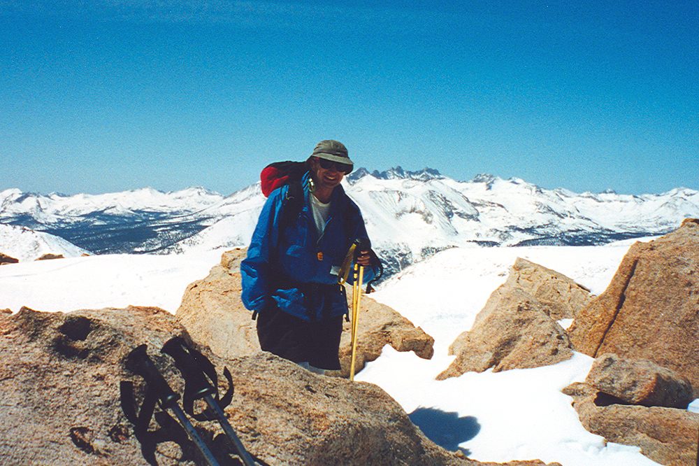 R. J. on the summit