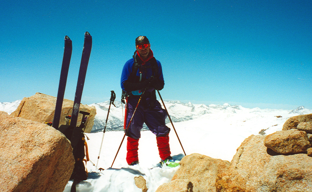 Jonathan on the summit