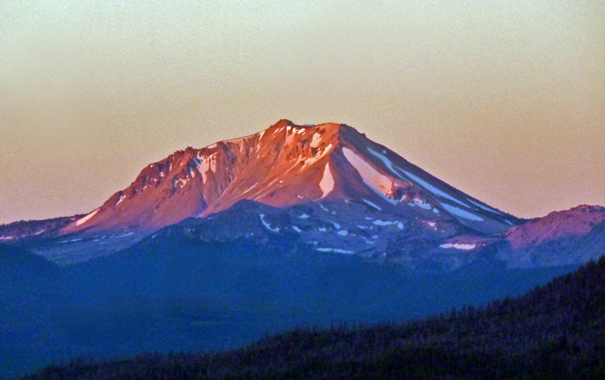 Sunset over Mt Lassen