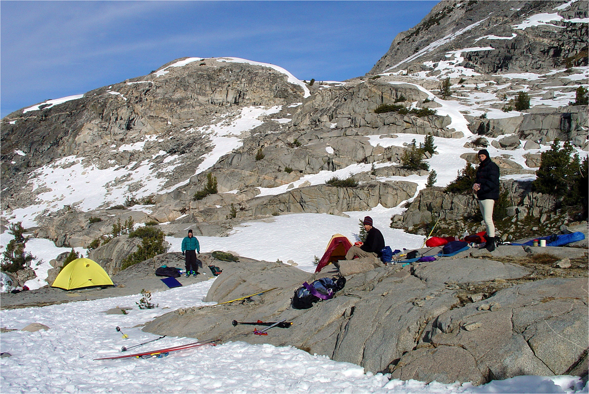 Camp near Palisade Lake