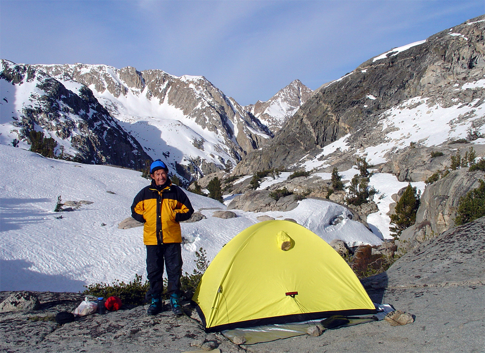 Camp near Palisade Lake