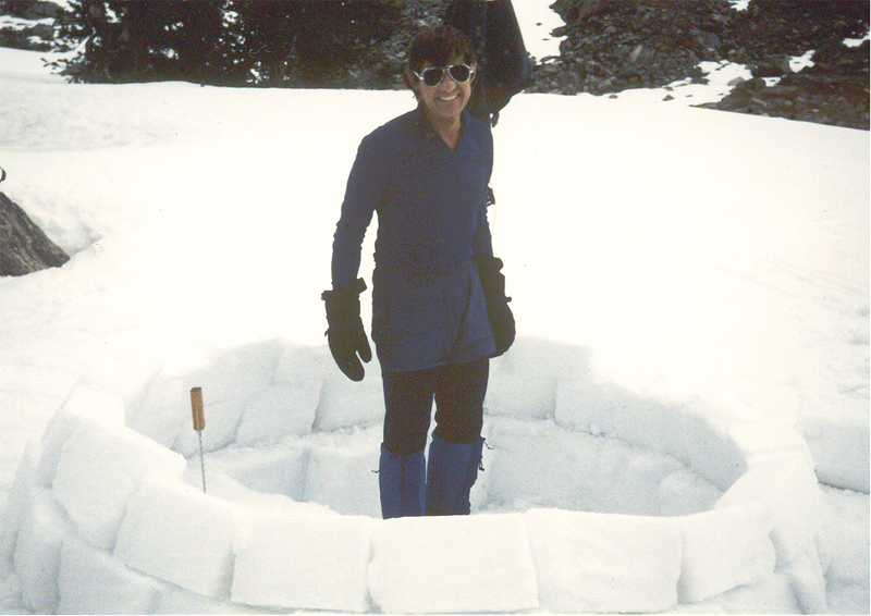 Starting to build an igloo
